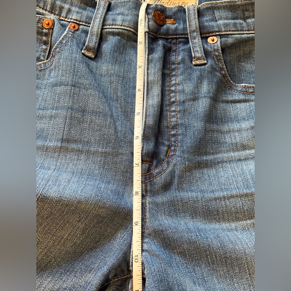 Madewell Cali Demi Boot Jeans Back-Seam Edition Released Raw Hem Size 28 - Picture 11 of 13